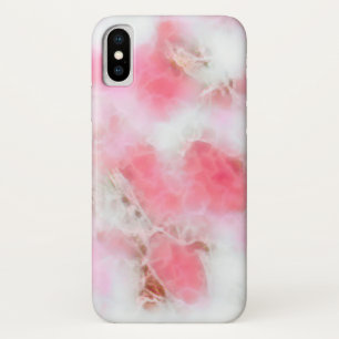 Girly rosa und weißes Marmormuster Case-Mate iPhone Hülle