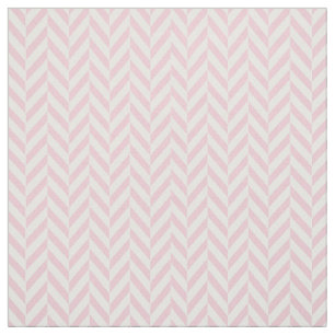 Girly rosa weißes Vintages Zickzack Pastellmuster Stoff