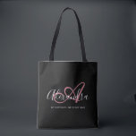 Girly Rose Gold Elegante Script Name Monogram<br><div class="desc">Personalisieren Sie Ihre schöne mit Monogramm trendige Black Grocery Tote Bag! Der unten stehende Text kann Ihrem bevorzugten Satz oder sogar Ihrem vollständigen Namen personalisiert sein; Sie können ihn auch löschen, wenn Sie ihn bevorzugen. Wenn Sie Hilfe benötigen, lass uns bitte unter belytaliarecipes@gmail.com und wir helfen Ihnen gerne weiter. ©...</div>