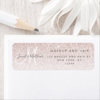 Girly Rose Gold Glitzer Makeup Hair Salon Adresse