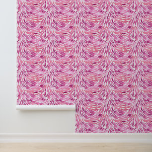 Girly Rose Pink Zebra Tapete