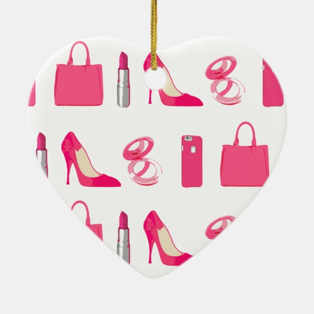 Girly Sacheentwurf Keramik Ornament (Hinten)