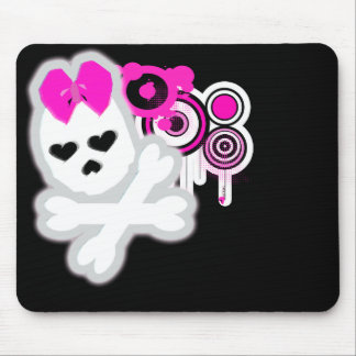 Girly Schädel Mousepad