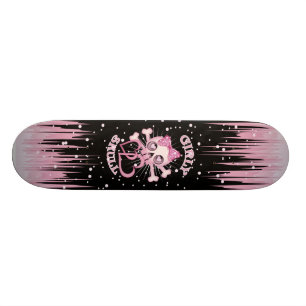 GIRLY SCHÄDEL-SKATE SKATEBOARD