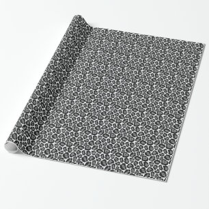 Girly Schnee-Leopard-Muster-Packpapier Geschenkpapier