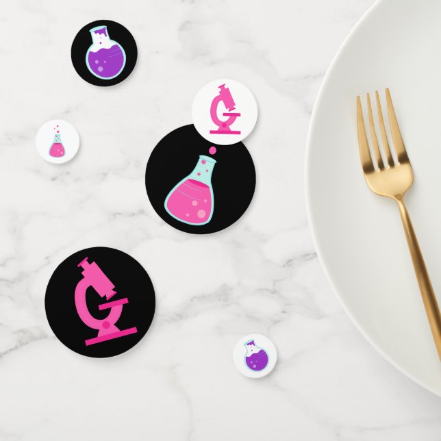 Girly Science Party Konfetti (Gruppe)