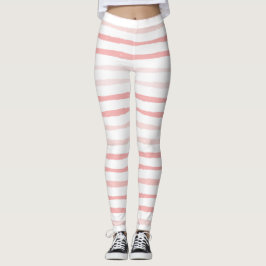 Girly Serene Dusty Pink Bio Streifen Leggings