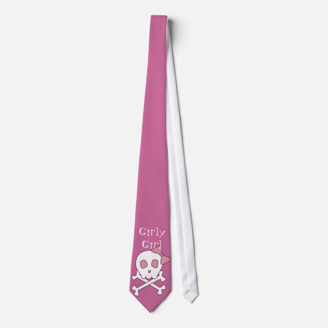 Girly Skull Krawatte (Vorderseite)