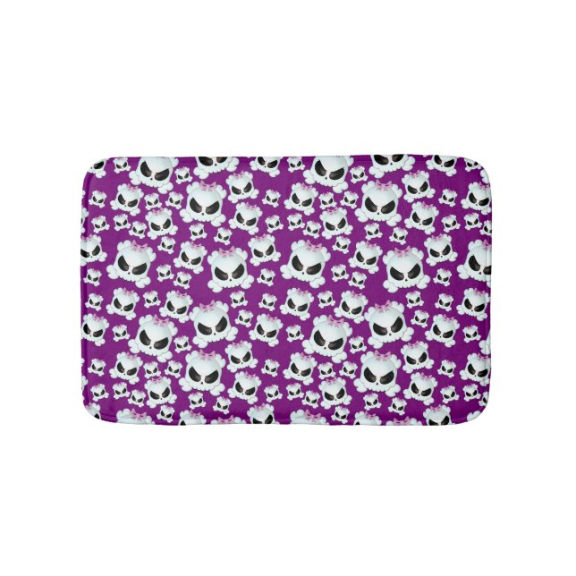 Girly Skullz Badematte (Vorderseite)