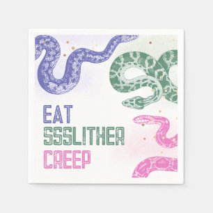 Girly Snake Party Napkins Serviette
