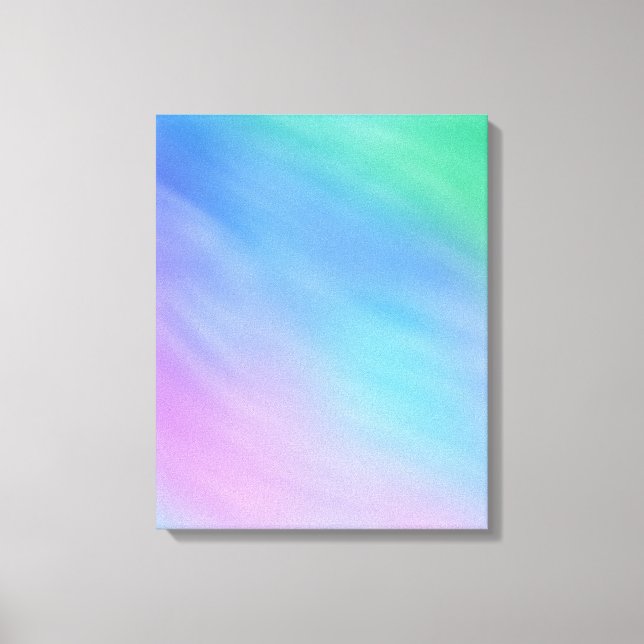 Girly Soft Rainbow Colored Sky Leinwanddruck (Vorderseite)