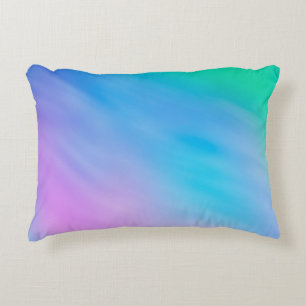 Girly Soft Rainbow Colored Sky Zierkissen