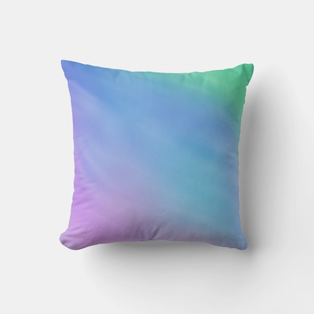 Girly Soft Rainbow Sky Kissen (Vorderseite)