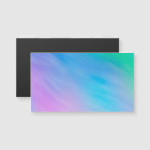 Girly Soft Rainbow Sky Magentic Business Cards Magnetkarte