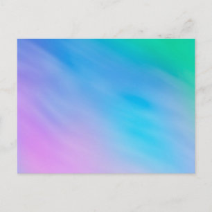 Girly Soft Rainbow Sky Postkarte