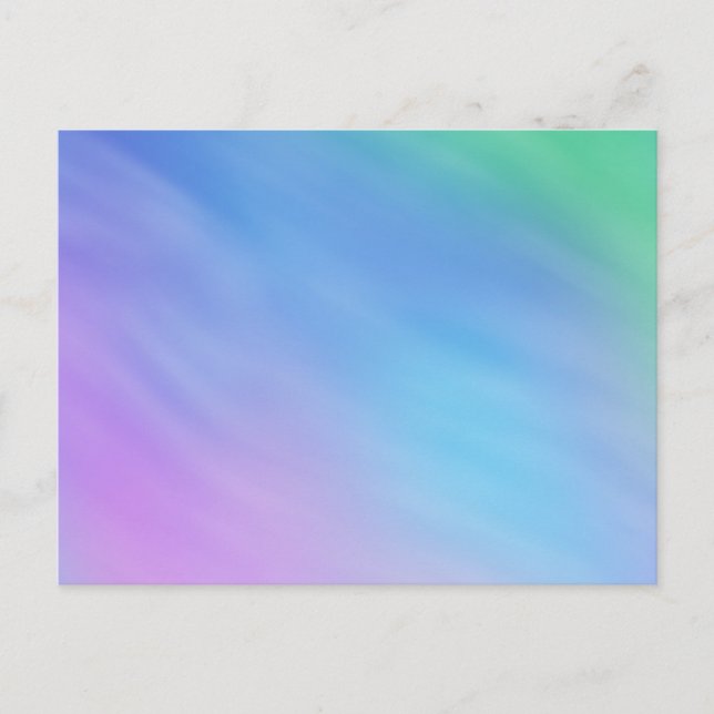 Girly Soft Rainbow Sky Postkarte (Vorderseite)