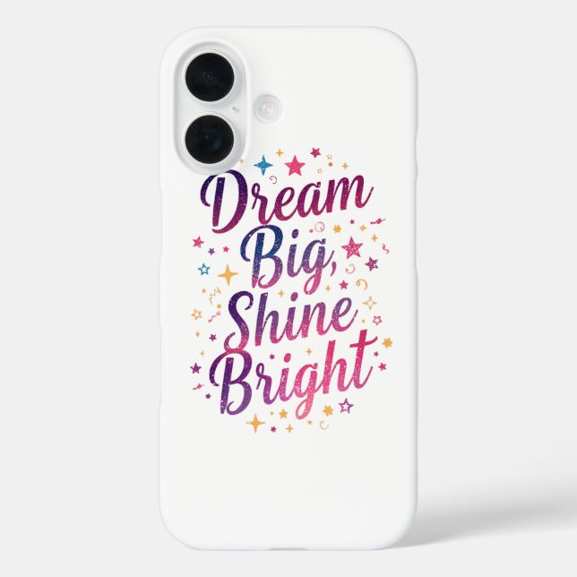 Girly Sparkle und Stars Motivation Case-Mate iPhone Hülle (Rückseite)