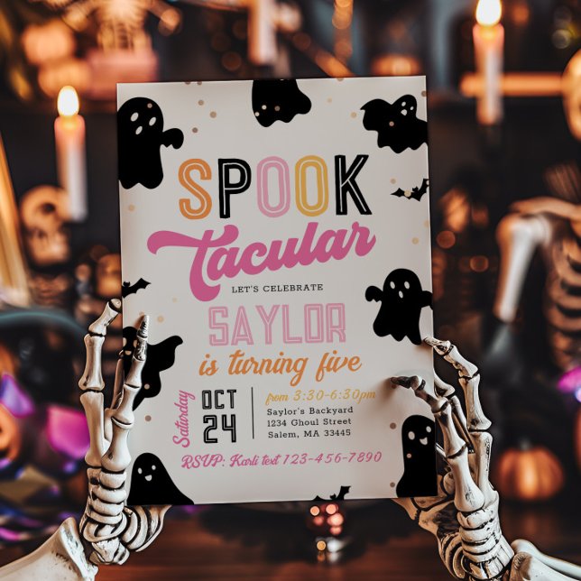 Girly Spooktacular Halloween Einladung (Von Creator hochgeladen)