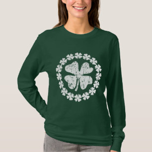 Girly St Patricks Day Shirt mit irischen Kleeblätt