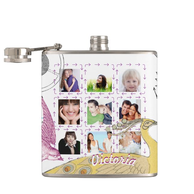 Girly Steam Punk Flachmann (Geöffnet)