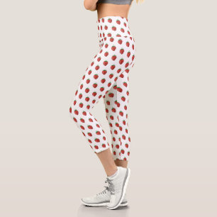 Girly Strawberry   Capri Leggings   weiß