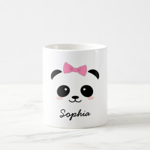 girly Tasse des personalisierten Tierpandas