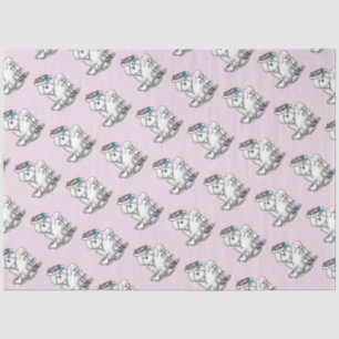 Girly Tea Party Bichon Frise Dog - Niedlich Seidenpapier