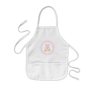 Girly Teddybär Kinderschürze