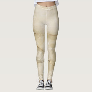 Girly Trendy Gold Marmortextur Leggings