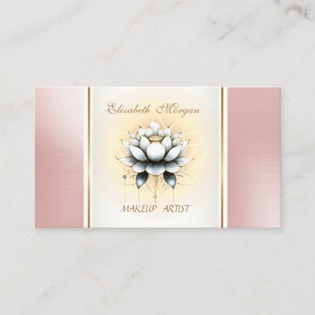 Girly Trendy Moderne Kunst, Dichtung und Musik Visitenkarte (Vorderseite)