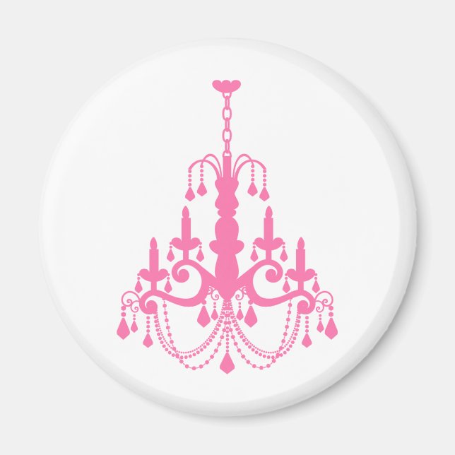 Girly Vintag Chandelier Magnet (Vorne)