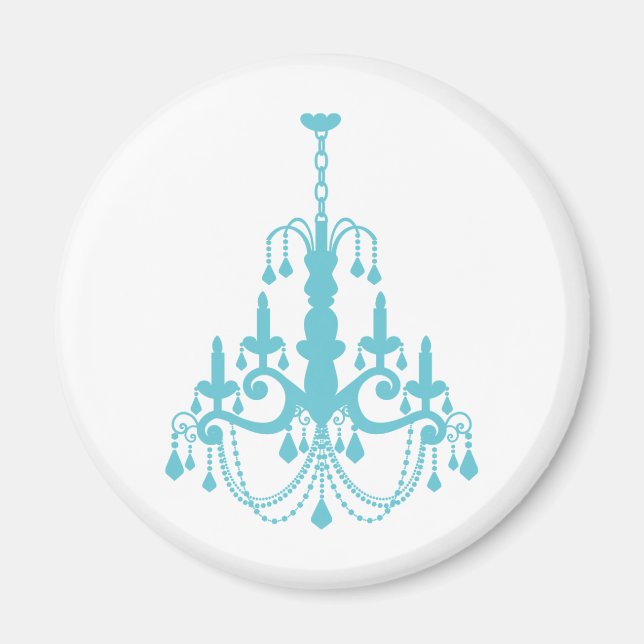 Girly Vintag Chandelier Magnet (Vorne)
