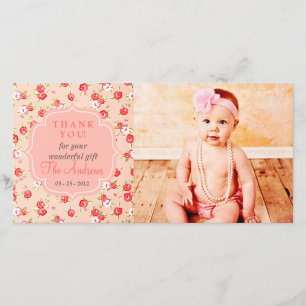Girly Vintag Rosa Roses jede Gelegenheit Vielen Da Dankeskarte