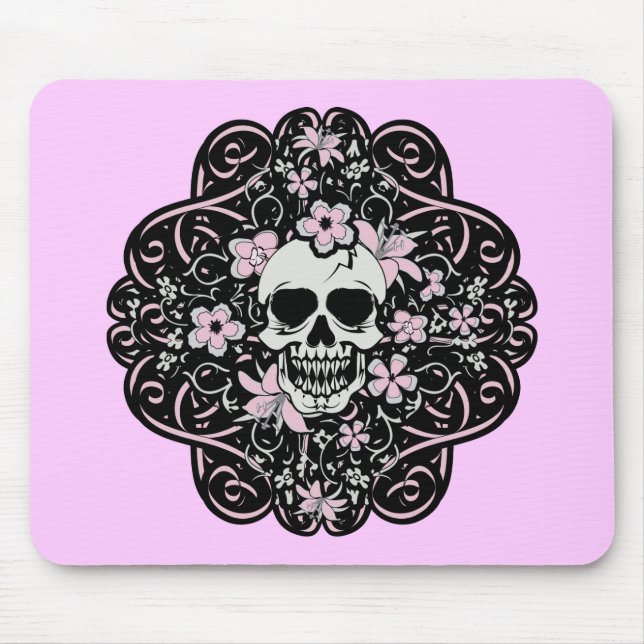 Girly Vintag Skull Mousepad (Vorne)
