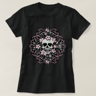 Girly Vintag Skull T-Shirt