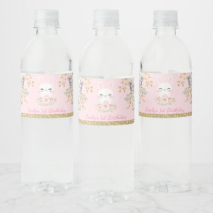Girly Wasserflaschenetikett