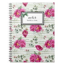 Girly Watercolor Greenery Weiße Blume Muster