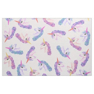 Girly Watercolorunicorns-Muster in rosa Lila Stoff