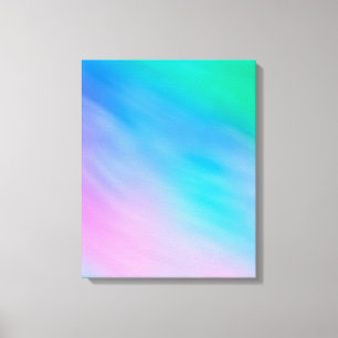 Girly weicher Regenbogen farbiger Himmel Leinwanddruck
