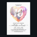 Girly White Iridescent Foil Heart Ballon Sweet 16 Einladung<br><div class="desc">Diese junge, moderne und niedliche 16 . Geburtstag Geburtstagsfeier ist perfekt für das trendige und stilvolle Mädchen. Es verfügt über ein Imitat bedruckt pfirsichfarben, rosa, lila und blau irisierende holografische Folie Herzballon mit einem großen "16" auf einem einfachen weißen Hintergrund. Es ist ein elegantes, cooles, hübsches und chic lustiges Design!...</div>
