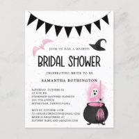 Girly Wicked Halloween Brautparty-Einladung