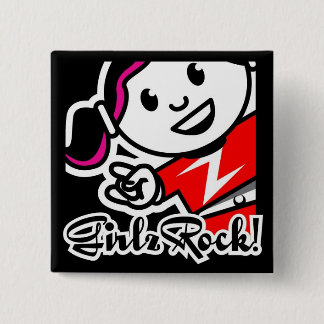 GirlzRock! Knopf Button