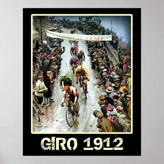 Giro 1912 Vintag Radsportfans Poster (Vorne)