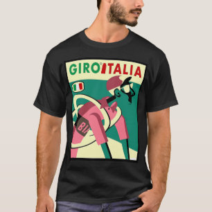 Giro D Italia Abstrakt Whimsical Bicycle Racing P T-Shirt