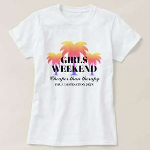 Giro-Wochenende Ausflug mit tropischen Palmen  T-Shirt