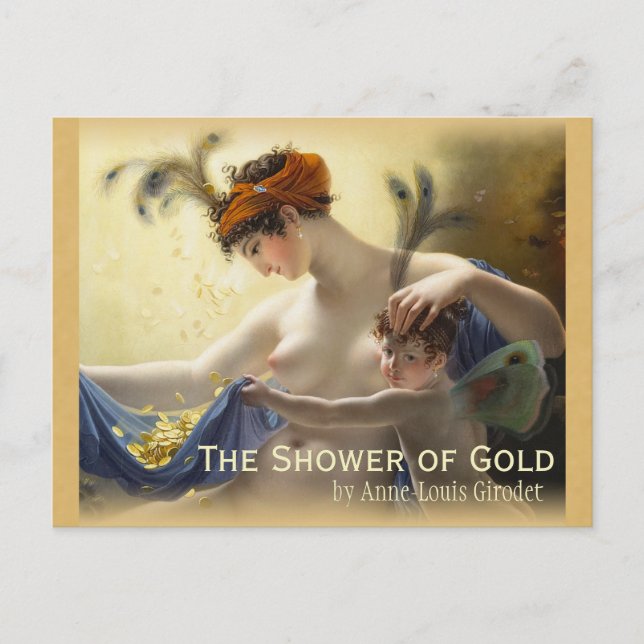Girodet Dusche von Gold CC0680 Postkarte (Vorderseite)
