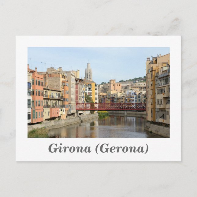 Girona (Gerona) Postkarte (Vorderseite)
