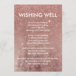 Girona Modern Rose Gold Glitzer Foil Gute Idee Einladung