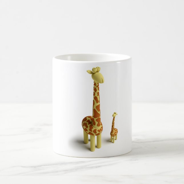 Girrafe und Baby Giraffe Tasse (Mittel)