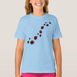 Gir's Ladybug Art Tank Top Ladybug Ladybird Shirts